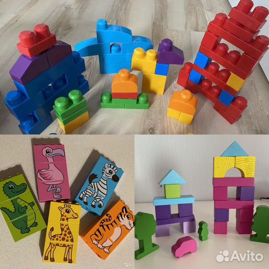 Mega Bloks пакетом / игрушки / лего деревянное