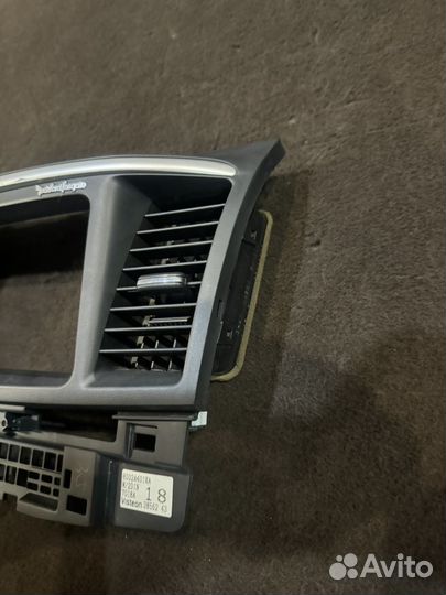 Рамка магнитолы Mitsubishi lancer 10 рестайлинг