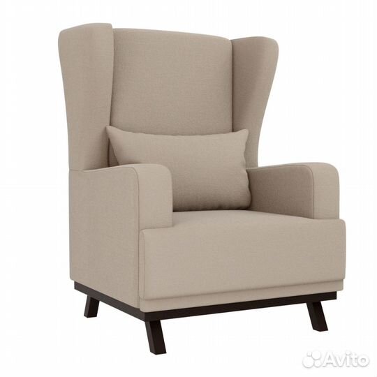 Кресло Джон рогожка бежевая