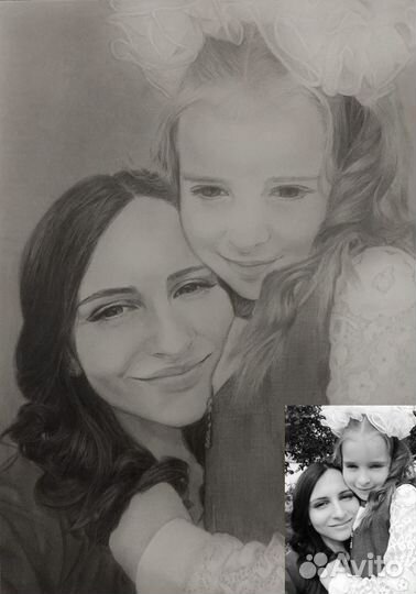 Портрет по фото, картина на заказ, живопись, интер