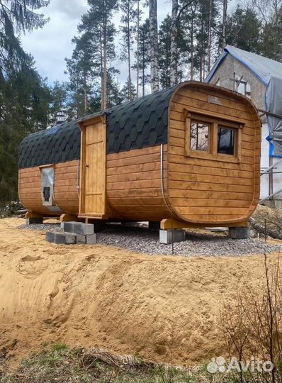 Баня бочка под ключ