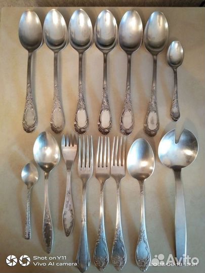 Ложки, вилки,ножи мельхиоровые СССР