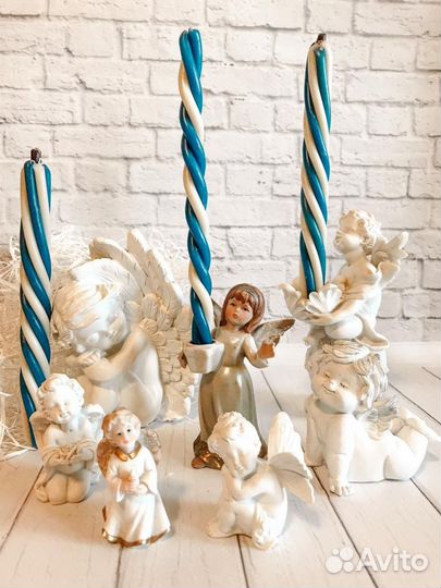 Восковая свеча, небесная помощь, оберег