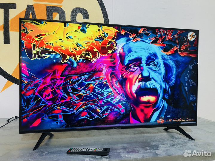 Большой безрамочный 4К Витязь 127см SMART TV HDR