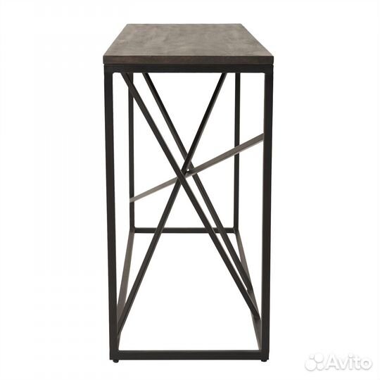 Консоль в прихожую серого цвета лофт