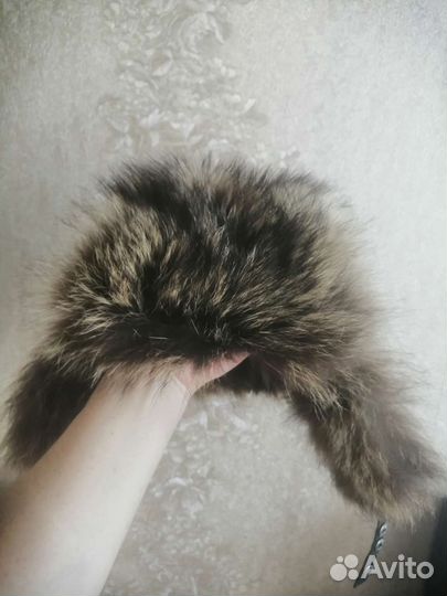 Шапка для мальчика 3-6 лет из меха енота