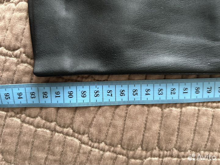 Кожаные брюки mango xs