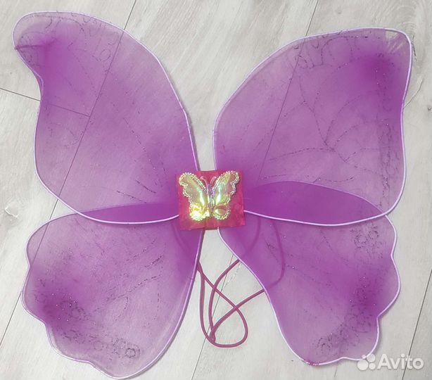 Крылья бабочки волшебная палочка и ободок набор