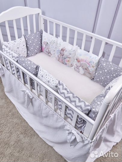 Бортики на детскую кроватку