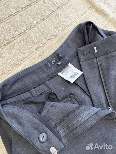 Брюки прямые широкие