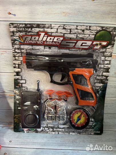 Пистолет с пульками на присосках