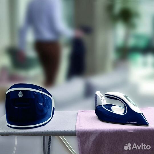 Парогенератор Tefal SV8060E0 2800Вт синий/белый