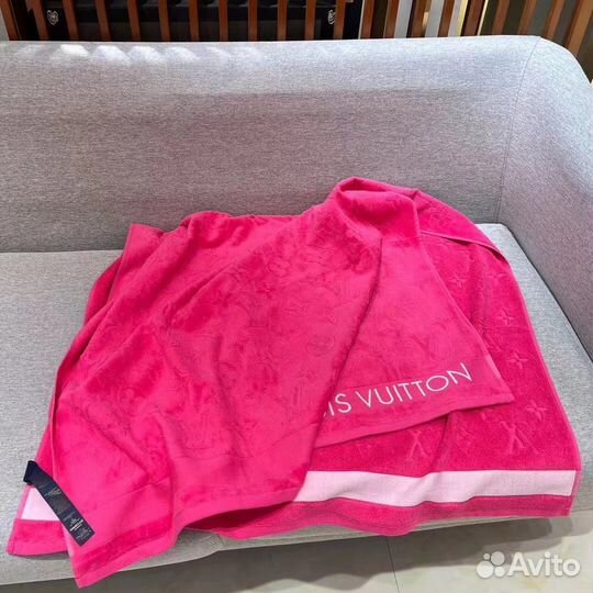 Louis vuitton полотенце махровое розовое Луи Витон