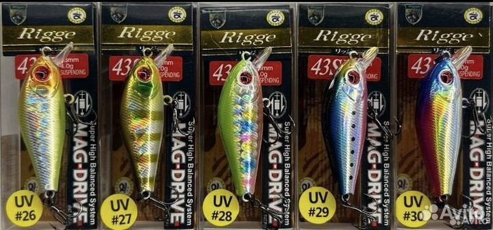 Воблер ZipBaits Rigge 43 SP 40 расцветок