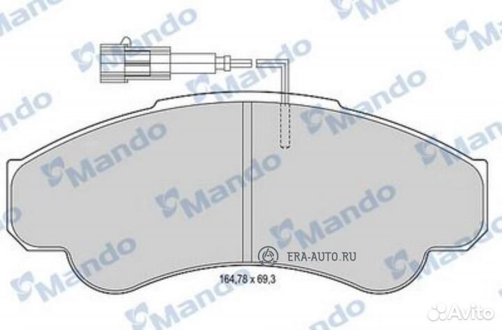 Mando MBF015028 Колодки тормозные дисковые перед