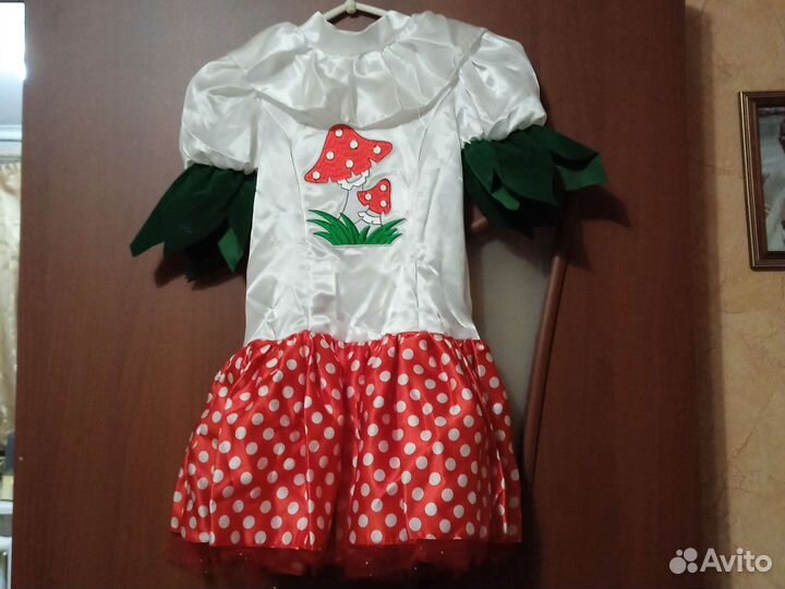 Карнавальный новогодний костюм мухомор