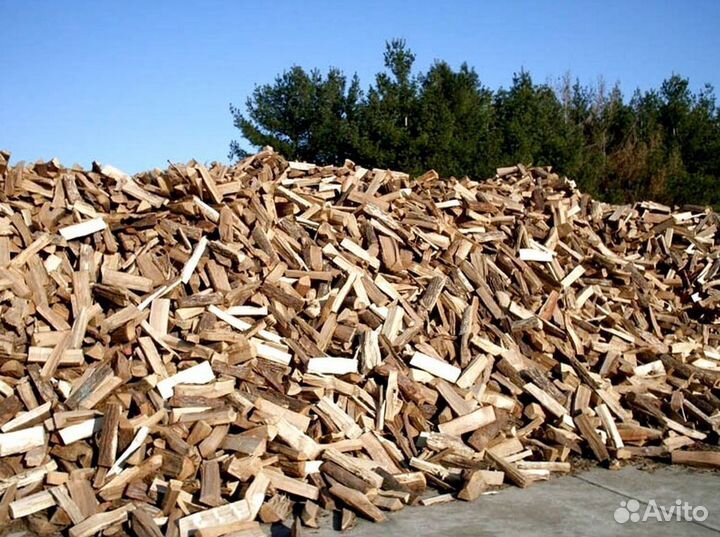 Дрова березовые нарубленные