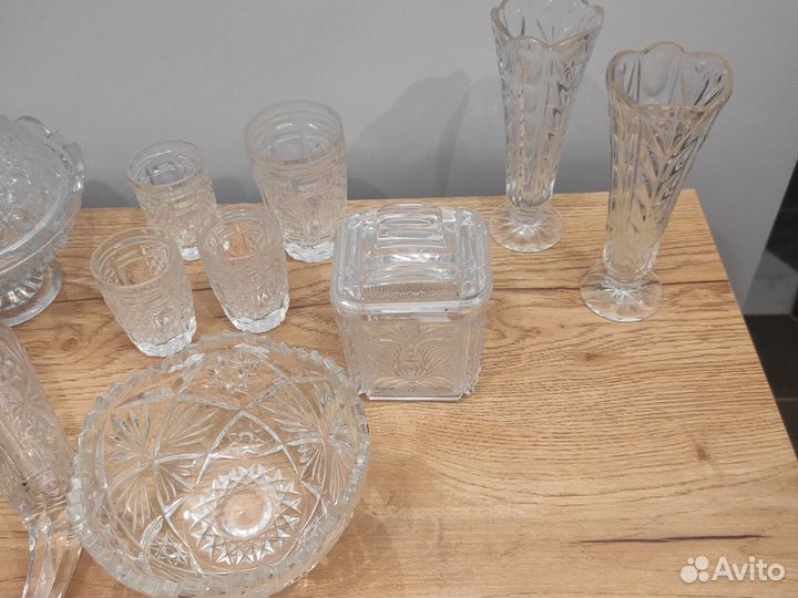 Набор посуды из хрусталя/ стекла