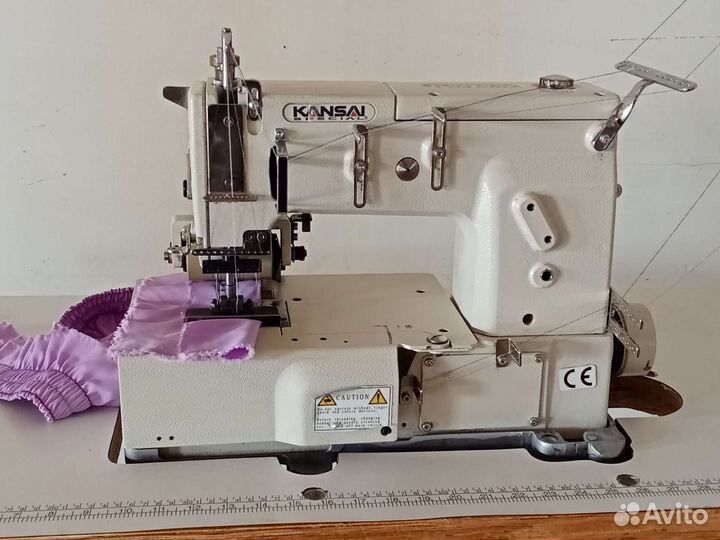 Поясная шести игольная швейная машина