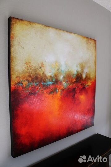 Интерьерная картина абстракция восход солнца