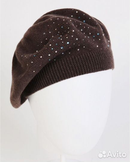 Берет со стразами Briolini детский шерсть