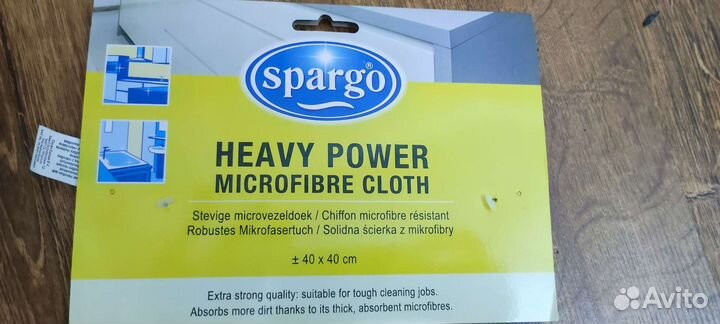 Салфетка микрофибра spargо 40х40 см, 100 шт по