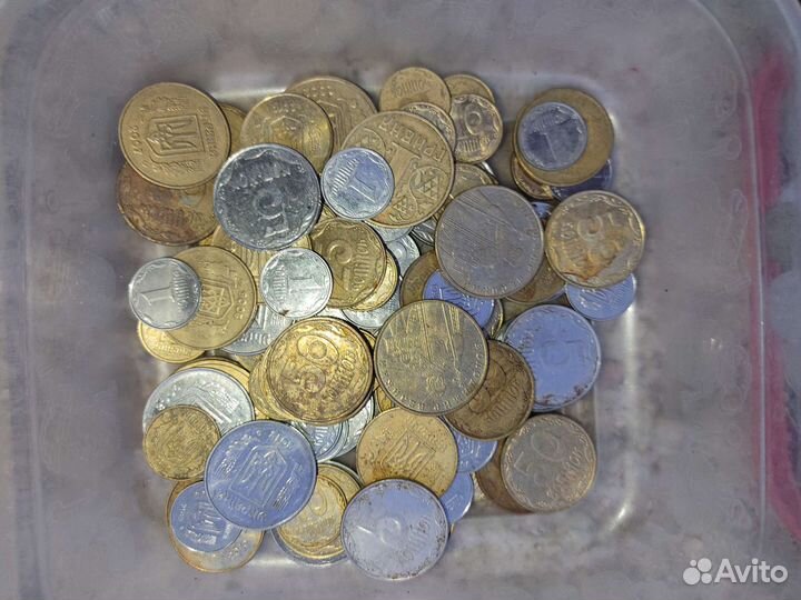 Монеты СССР и гривны