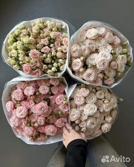 Кустовые розы (Сборный Букет) 40-70 см