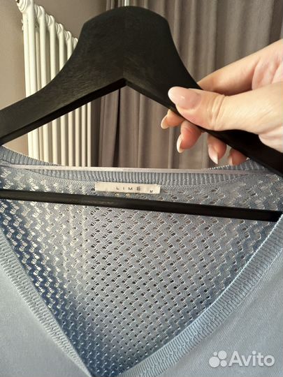 Кофта кардиган lime голубая размер M