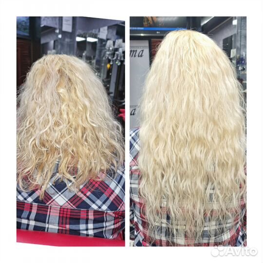 Снятие нарощенных волос