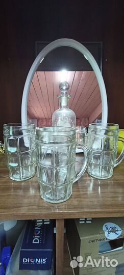 Кружки пивные и графин