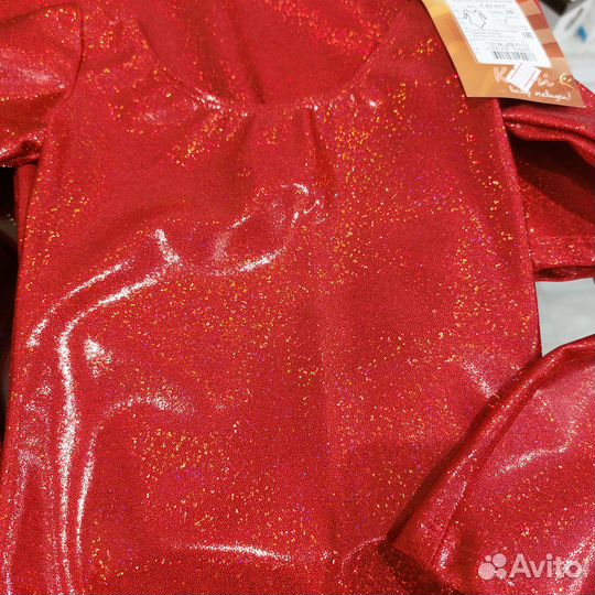 Купальник гимнастический красный