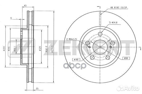 Диск торм. перед. Toyota Celica (T230) 99- bs-5