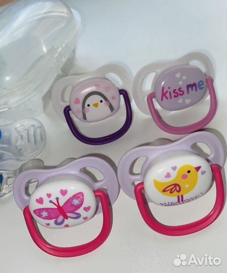 Пустышка avent 0 6 с держателем