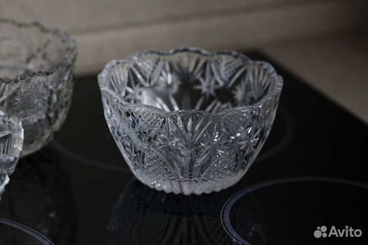 Хрусталь /стекло СССР: конфетницы, вазы, салатницы