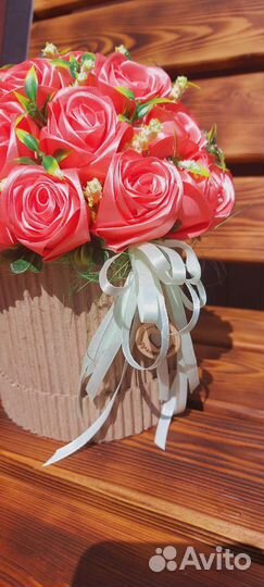 Букет из атласных лент