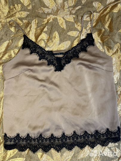 Топ в бельевом стиле lime