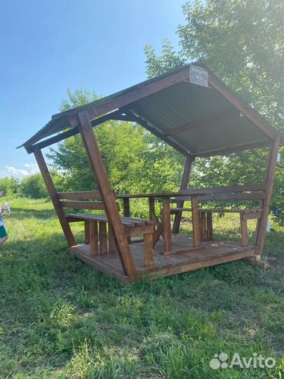 Беседки на берегу реки Дон