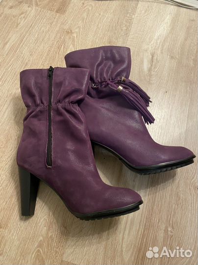 Ботильоны из натуральной замши 38