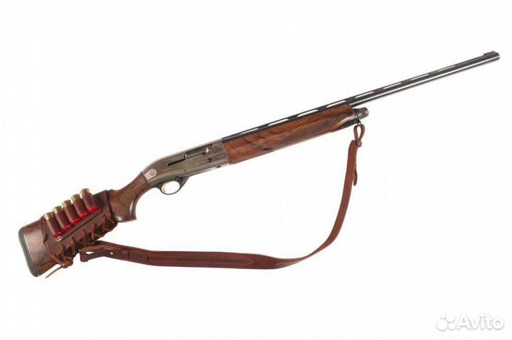 Патронташ на приклад 5 патронов кожа 12к