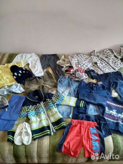 Детские вещи пакетом 92-110 (2 больших пакета)