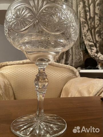 Хрустальная Ваза на ножке СССР