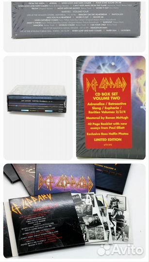 Коллекционный набор DEF leppard cd box set