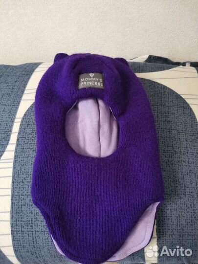 Зимняя шапка-шлем 42-46 р