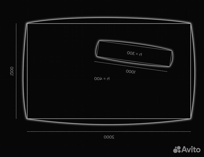 Диван 2000х1200 мм