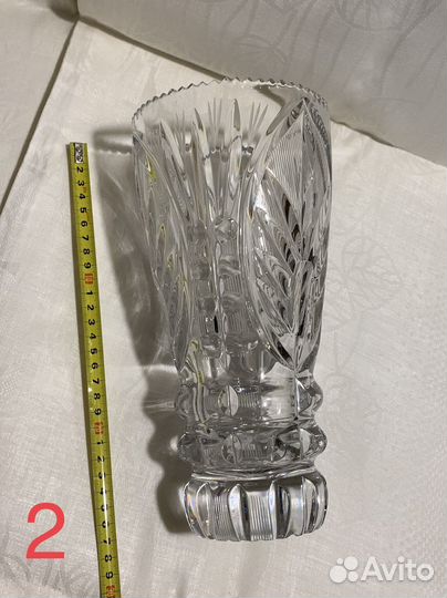 Хрустальная ваза для цветов СССР