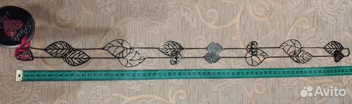 Украшение бижутерия листики