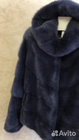 Новая норковая шуба с капюшоном 44-46рр