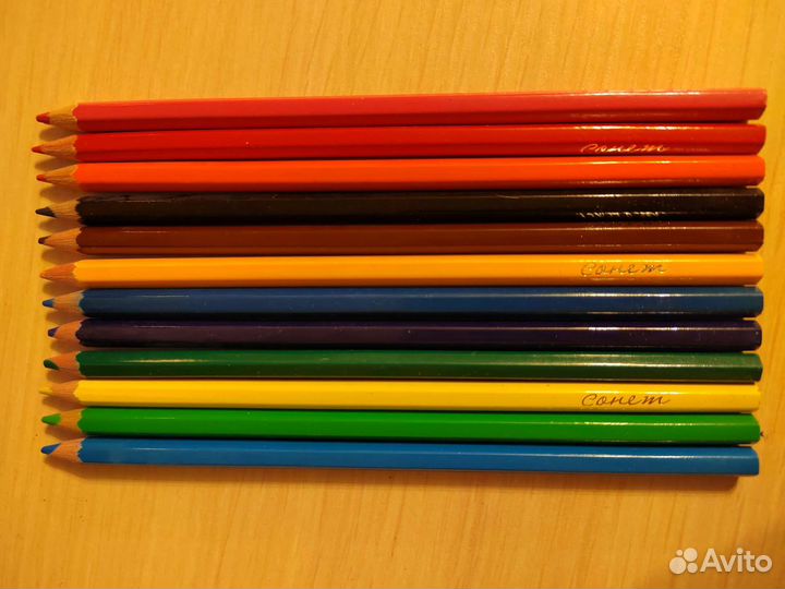 Цветные карандаши Сонет 12 цветов