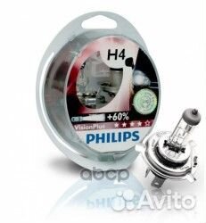 Лампа галогеновая H4 VisionPlus +60 12V 60/55W
